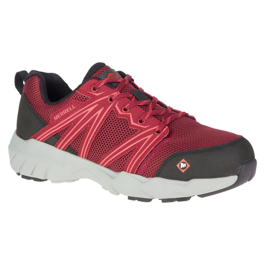 Chaussure de Securite Merrell Fullbench Superlite Alloy Toe Rouge Femme | O.U.ESSF